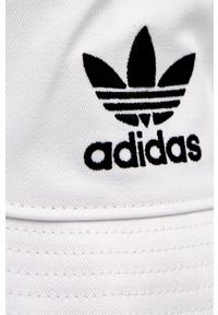 adidas Originals - Kapelusz. Kolor: biały. Materiał: bawełna, materiał. Wzór: aplikacja #3