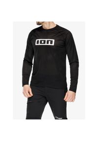 Bluza rowerowa męska ION Logo LS Jersey. Kolor: czarny. Materiał: jersey