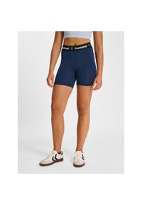 Szorty damskie Hummel Pulse Mid. Kolor: niebieski, zielony, wielokolorowy. Sport: fitness