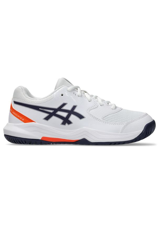 Buty tenisowe dla dzieci Asics Gel-Dedicate 8. Kolor: niebieski, wielokolorowy, biały. Sport: tenis