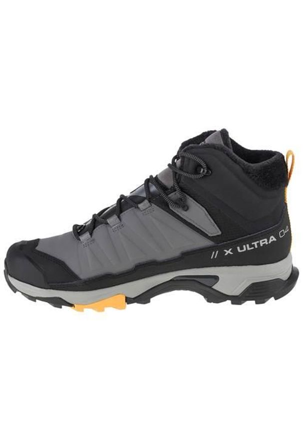 salomon - Buty trekkingowe męskie Salomon X Ultra 4 Mid Winter TS. Wysokość cholewki: za kostkę. Zapięcie: sznurówki. Kolor: wielokolorowy. Materiał: skóra, materiał. Szerokość cholewki: normalna. Sport: turystyka piesza