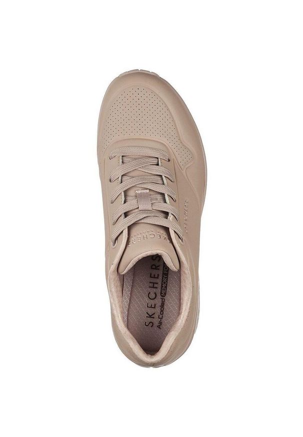 skechers - Buty do chodzenia damskie Skechers Uno-Stand on Air. Kolor: beżowy, różowy. Materiał: materiał, tkanina, syntetyk. Model: Skechers Sport. Sport: turystyka piesza