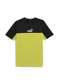 Puma - Koszulka męska PUMA ESS+ Block Tee. Kolor: czarny