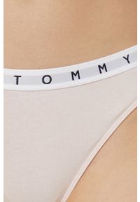 TOMMY HILFIGER - Tommy Hilfiger stringi (3-pack) kolor różowy. Kolor: różowy #7
