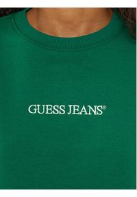 Guess Jeans Bluza W4YQ10 KC811 Zielony Regular Fit. Kolor: zielony. Materiał: bawełna