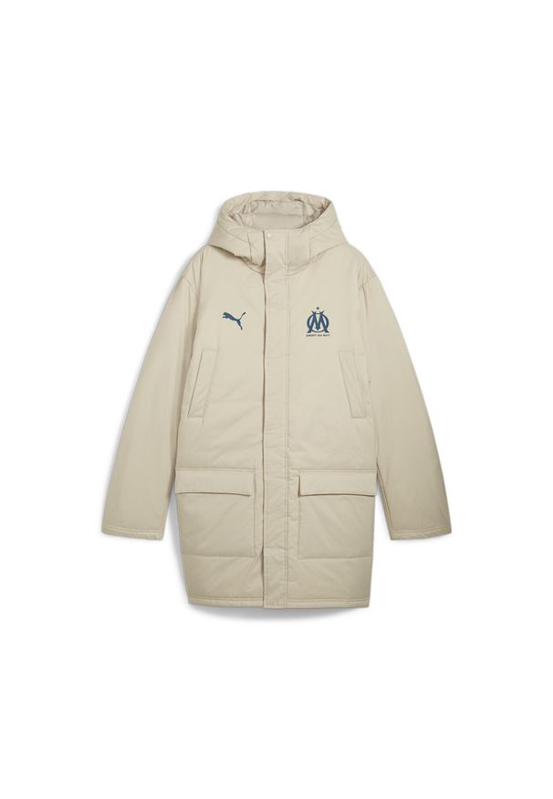 Puma - Parka OM 2024/25. Kolor: wielokolorowy, beżowy, niebieski. Sezon: zima