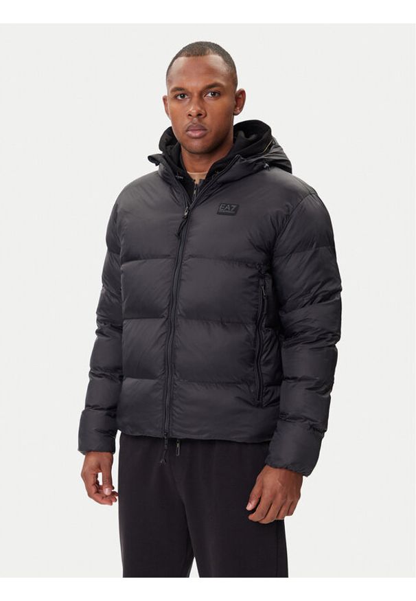 EA7 Emporio Armani Kurtka zimowa 7M000694 AF15956 UC001 Czarny Regular Fit. Kolor: czarny. Materiał: syntetyk. Sezon: zima