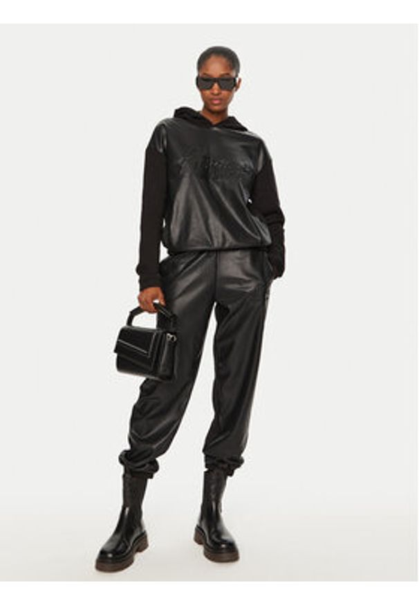 Armani Exchange Spodnie dresowe 6DYP91 YJFLZ 1200 Czarny Regular Fit. Kolor: czarny. Materiał: bawełna
