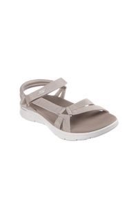 skechers - Sandały damskie SKECHERS Go Walk Flex Sandal Sublime. Kolor: beżowy