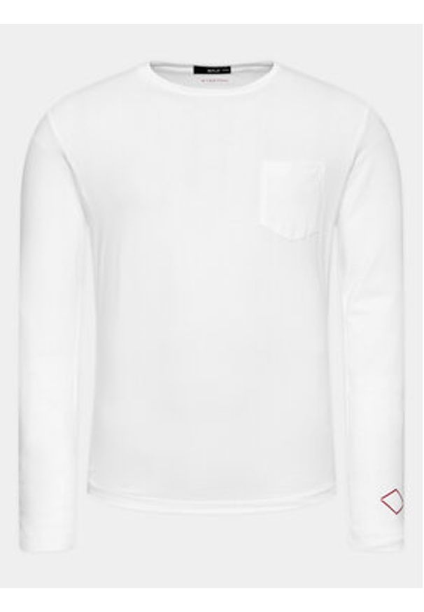 Replay Longsleeve M6653.000.23352P Biały Regular Fit. Kolor: biały. Materiał: bawełna. Długość rękawa: długi rękaw