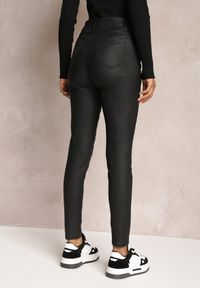 Renee - Czarne Spodnie Skinny High Waist Oveli. Stan: podwyższony. Kolor: czarny