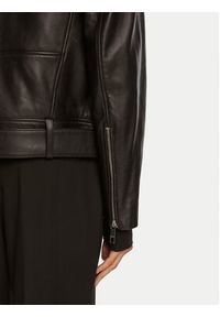 BOSS - Boss Kurtka skórzana Safiyana 50518257 Czarny Oversize. Kolor: czarny. Materiał: skóra #2