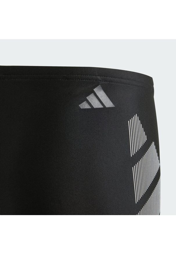 Adidas - Bokserki Big Bars Swim Kids. Kolor: czarny