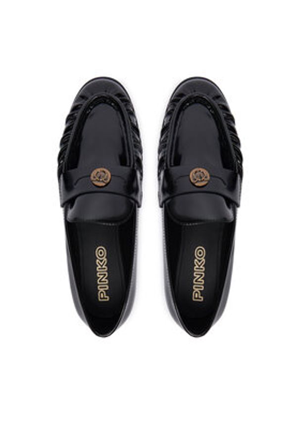 Pinko - PINKO Mokasyny Nora 01 SD0435P114 Czarny. Kolor: czarny. Materiał: lakier, skóra