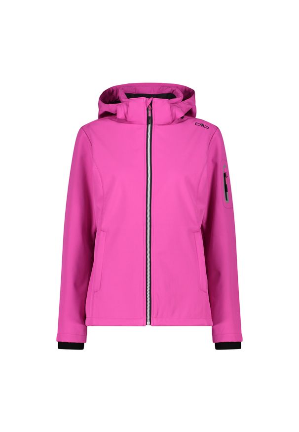 Kurtka damska turystyczna CMP 39A5006. Kolor: różowy. Materiał: softshell. Sport: turystyka piesza