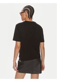 Patrizia Pepe T-Shirt 2M4389/J089-K103 Czarny Regular Fit. Kolor: czarny. Materiał: bawełna