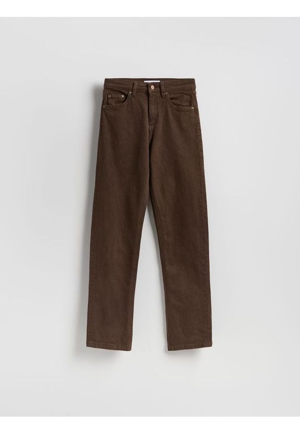 Reserved - Jeansy straight leg - dark grey jeans