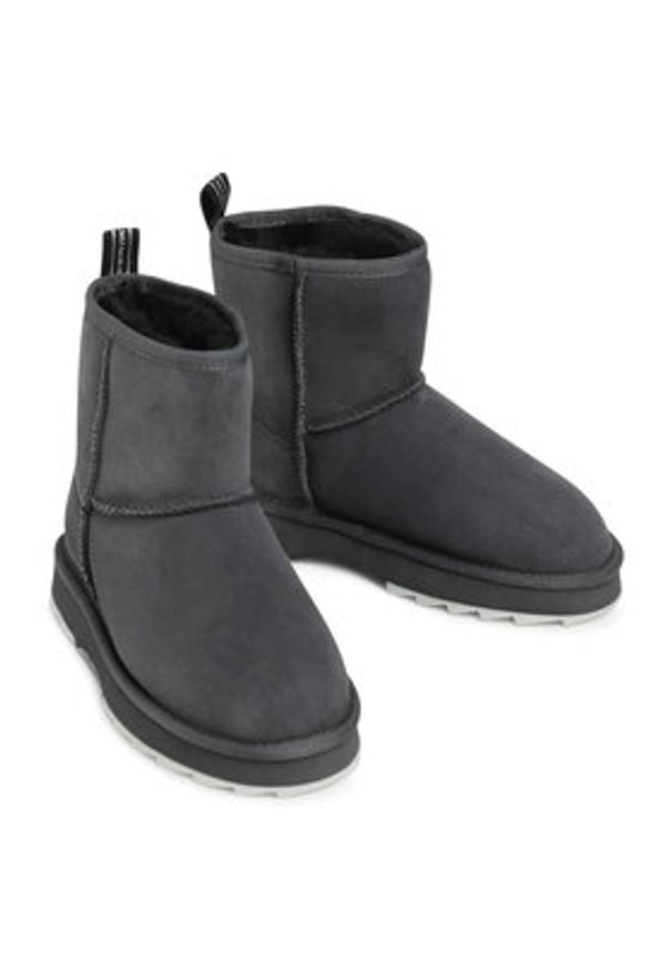 EMU Australia Śniegowce Sharky Mini W12434 Szary. Kolor: szary. Materiał: skóra