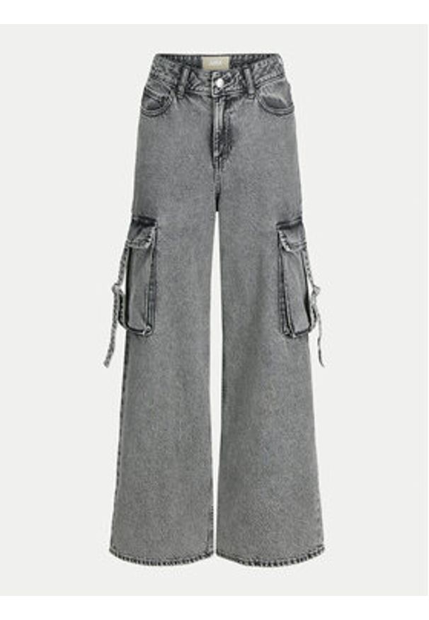 JJXX Jeansy Tokyo 12267831 Szary Wide Leg. Kolor: szary