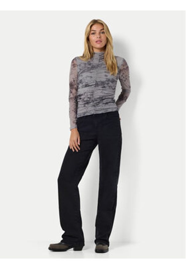 Noisy may - Noisy May Bluzka Iggy 27031592 Szary Slim Fit. Kolor: szary. Materiał: syntetyk