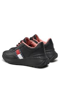 Tommy Jeans Sneakersy Retro Fashion Run EN0EN01977 Czarny. Kolor: czarny. Materiał: skóra. Sport: bieganie #5