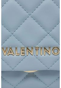 Valentino by Mario Valentino - VALENTINO Błękitna torebka Ocarina. Kolor: niebieski. Materiał: pikowane. Styl: elegancki. Rodzaj torebki: na ramię #3