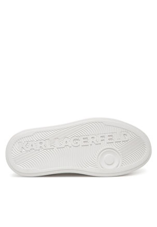 Karl Lagerfeld - KARL LAGERFELD Sneakersy KL65011F Biały. Kolor: biały. Materiał: skóra