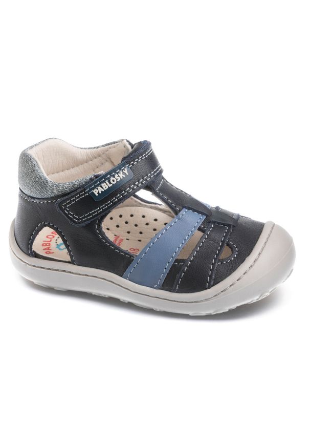 Sandały Pablosky Model 023922p Kolor Niebieski. Kolor: niebieski. Materiał: tkanina, skóra. Sport: turystyka piesza
