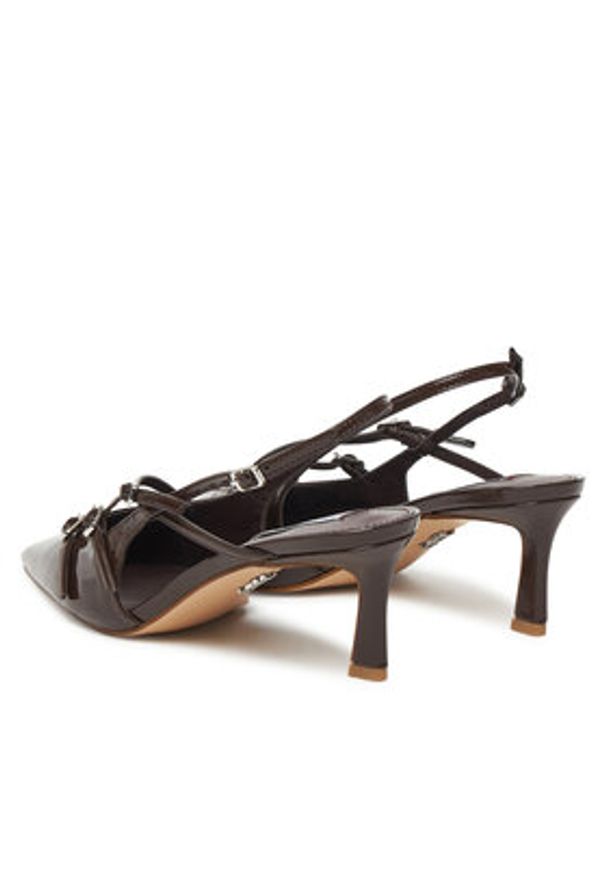 Steve Madden Czółenka Liana SM11003386 Brązowy. Kolor: brązowy. Materiał: skóra