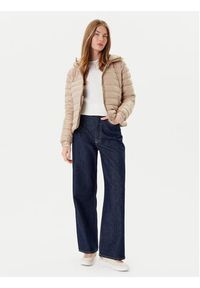 TOMMY HILFIGER - Tommy Hilfiger Kurtka puchowa WW0WW46788 Beżowy Regular Fit. Kolor: beżowy. Materiał: syntetyk #5