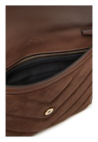 Pinko - PINKO Torebka Flat Purse Handle AI 25-26 PCPL 104820 A2JH Brązowy. Kolor: brązowy. Materiał: skórzane, zamszowe #5