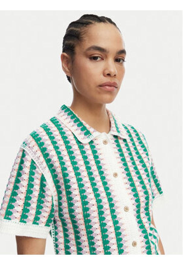 Banana Moon Koszula Avila Bloomday MXN47 Zielony Regular Fit. Kolor: zielony. Materiał: bawełna