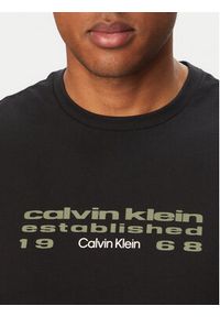 Calvin Klein Jeans T-Shirt SS 30s EU LV04RG800G Czarny Regular Fit. Kolor: czarny. Materiał: bawełna #3
