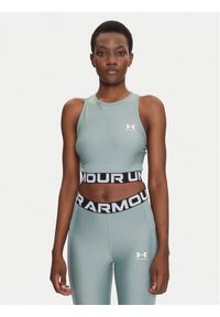 Under Armour Koszulka techniczna HeatGear 1388694 Zielony Slim Fit. Kolor: zielony. Materiał: syntetyk