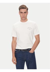 TOMMY HILFIGER - Tommy Hilfiger T-Shirt Hotel MW0MW39352 Biały Regular Fit. Kolor: biały. Materiał: bawełna