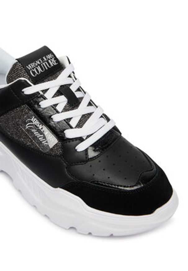Versace Jeans Couture Sneakersy 80VA3SC2 ZPB70 Czarny. Kolor: czarny. Materiał: mesh
