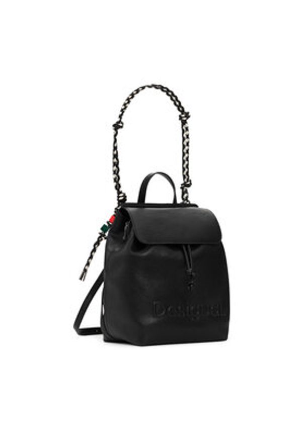 Desigual Plecak 26SAKP19 Czarny. Kolor: czarny. Materiał: skóra
