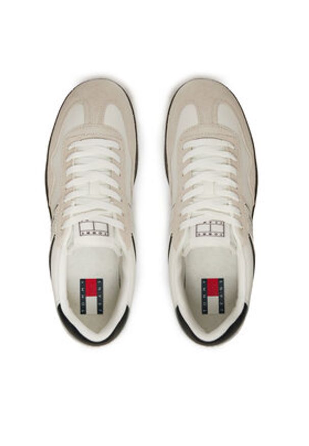 Tommy Jeans Sneakersy The Greenwich Leather EM0EM01524 Czarny. Kolor: czarny. Materiał: zamsz, skóra