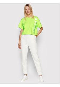 DKNY Sport T-Shirt DP1T8459 Zielony Relaxed Fit. Kolor: zielony. Materiał: bawełna. Styl: sportowy #4