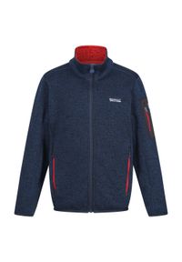 Regatta - Polar dziecięcy Newhill Fleece Jacket. Kolor: czerwony, niebieski, wielokolorowy. Materiał: polar. Sezon: zima