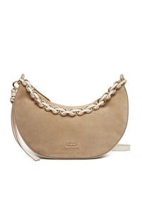 TOMMY HILFIGER - Tommy Hilfiger Torebka Moon Leather Crossover Suede AW0AW17537 Beżowy. Kolor: beżowy. Materiał: skórzane, zamszowe #2