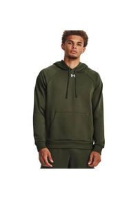 Bluza treningowa męska Under Armour Ua Rival Fleece Hoodie. Typ kołnierza: kaptur. Kolor: zielony, czarny, wielokolorowy. Sport: fitness