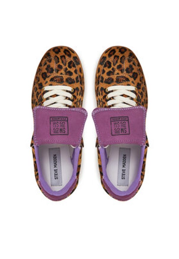 Steve Madden Sneakersy Ethora-L SM11003527 Brązowy. Kolor: brązowy. Materiał: skóra, zamsz