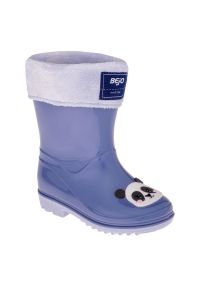 BEJO - Kalosze Bejo Frise Wellies Jr 92800432356 fioletowe. Wysokość cholewki: przed kolano. Kolor: fioletowy. Materiał: poliester. Szerokość cholewki: normalna