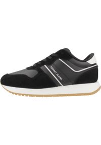 TOMMY HILFIGER - Tenisówki Tommy Jeans Model Tjw Eva Retro Runner Kolor Czarny. Kolor: czarny. Materiał: jeans