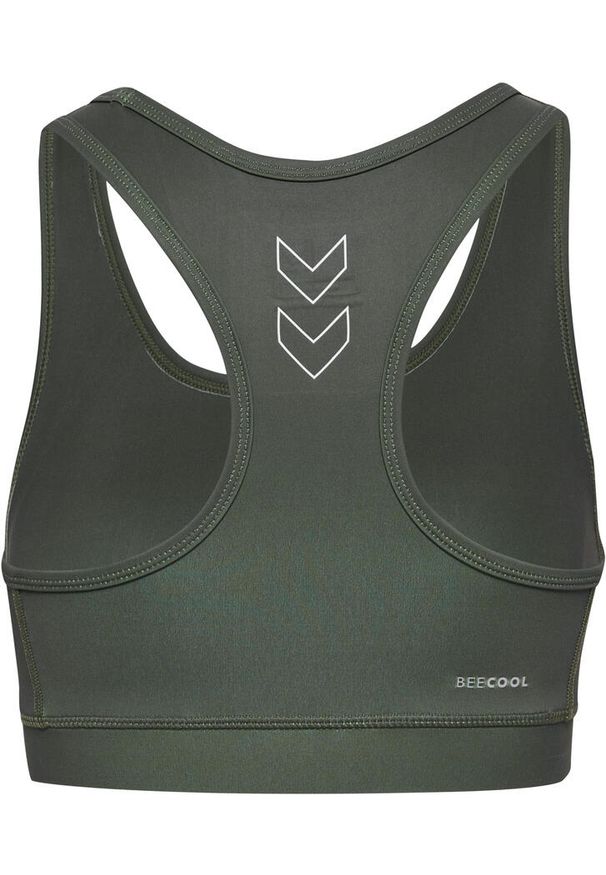 Biustonosz damski Hummel Te Fundamental. Kolor: wielokolorowy, brązowy, zielony. Sport: piłka nożna