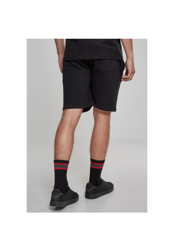 Urban Classics - Szorty Urban Classic terry. Kolor: czarny. Długość: krótkie. Sezon: lato