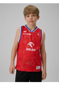 4f - 4F Koszulka meczowa replika wyjazdowa z sezonu 2025/26 dziecięca 4F x Wisła Kraków - czerwona 158/164 (12-14 lat). Kolor: czerwony. Materiał: materiał. Wzór: nadruk. Sezon: lato. Sport: fitness #1
