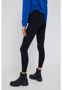 Desigual Spodnie 21WWKK18 damskie kolor czarny gładkie. Kolor: czarny. Materiał: dzianina. Wzór: gładki #2