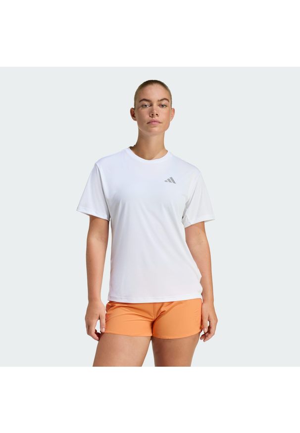 Adidas - Koszulka adi365 Running Essentials. Typ kołnierza: polo. Kolor: biały